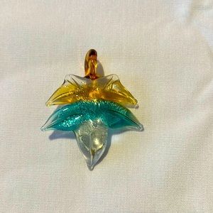 Glass Leaf Pendant